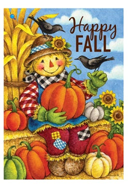 Happy Fall Scarecrow Garden Flag      CD-34956-6