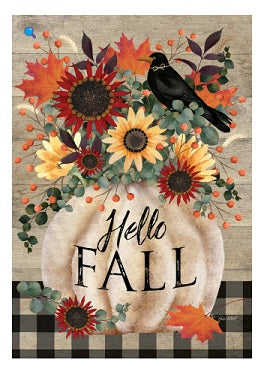 Hello Fall Pumpkin Garden Flag      CD-34678-6