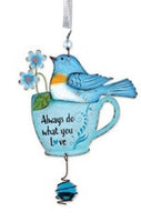 Bouncy Blue Bird in Cup Hanging Decor     SV0694776