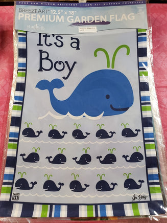 whales - it's a boy garden flag sd-31131