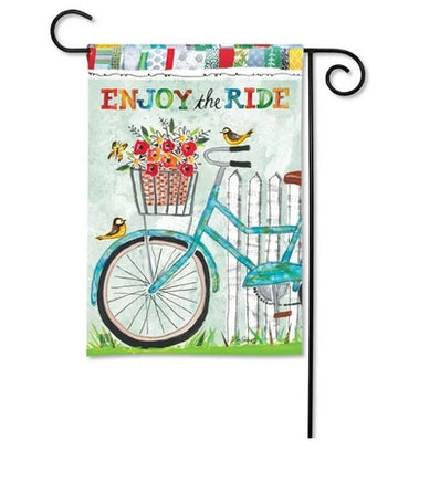 enjoy the ride garden flag sd-33074