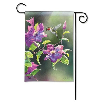 hummingbird visit garden flag sd-33084