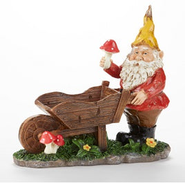 Gnome with Wagon Figurine  DL104357-1