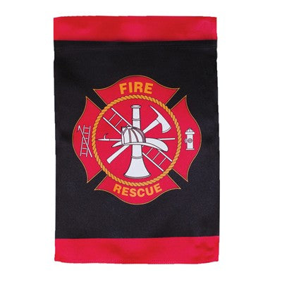 fire rescue garden flag sd-4488