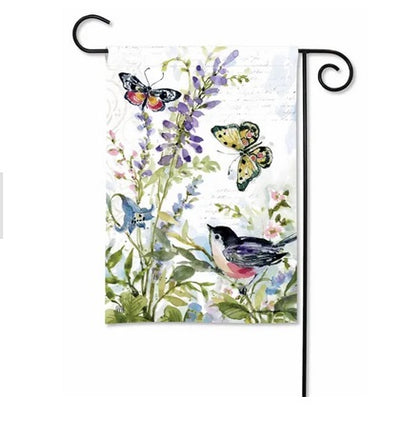 butterflies garden song garden flag sd-33246