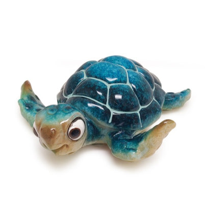 cartoon blue resin turtle 6" h5256-7b