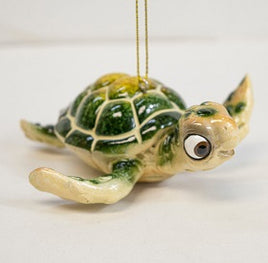 Cartoon Green Hanging Resin Turtle 4" Figurine  H5266-3G