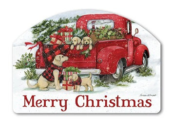 christmas puppies yard design sd-73175