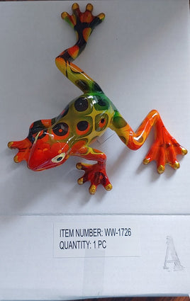 colorful patterned frog     ww-1726-a