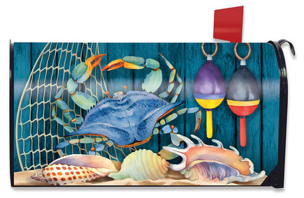 Crab Walking over Shells to Fishnet