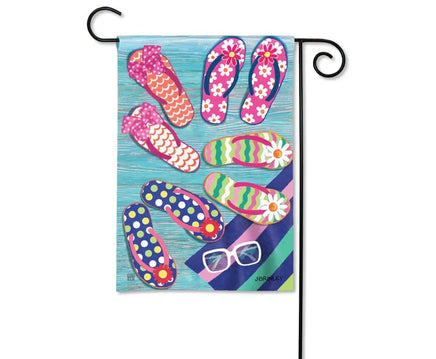 flip flop frenzy garden flag sd-32129