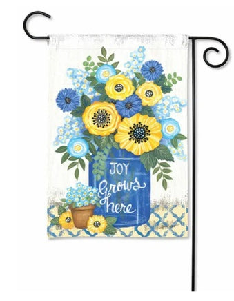 joy grows here garden flag sd-33193