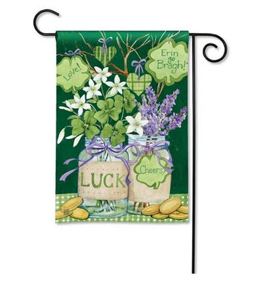 lucky shamrocks garden flag sd-32172