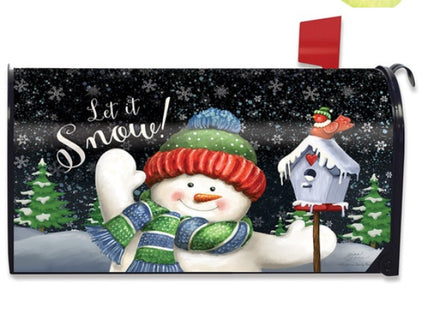 snowtime snowman mailbox cover mc5-9454