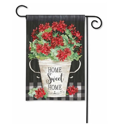 sweet home geraniums garden flag sd-33196