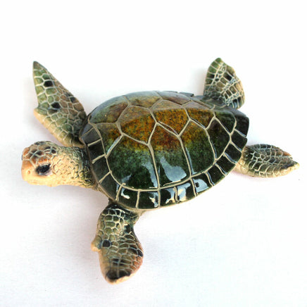 green resin sea turtle figurine 5.75" yxc-942-5