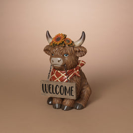 Harvest Highland Cow 12.2"  Figurine   GR277050