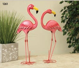 metal 19" flamingo garden figures   gr102850