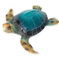 Blue Resin Sea Turtle Large Figurine 15"                      WW-311