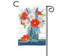 Red, White & Bloom Garden Flag                    SD-32234