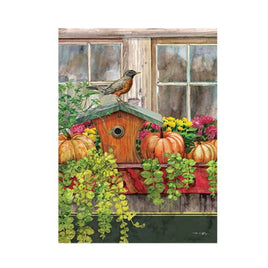 Birdhouse Window Box Garden Flag                  CR6-50871