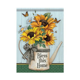 Sunflower Watering Can Garden Flag                  CR6-53122