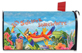 5 O'Clock Parrot Mailbox Cover       MC6-0603