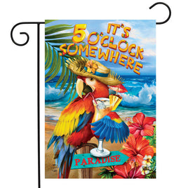 5 O'Clock  Paradise Garden Flag   GF4-9583
