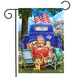 All American Picnic Garden Flag   GF4-8842