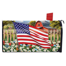 American Flower Field Mailbox Cover       MC6-8624