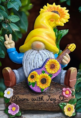 Bloom With Joy SunFlower Gnome Figurine       OR131009