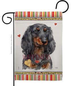 Long Hair Dachshund Dog Garden Flag    TG-60251