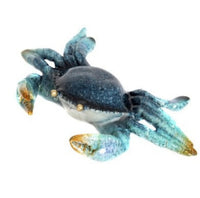 Crab - Blue Polystone  7"  Figurine             WW-403-8