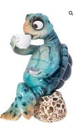 Sea Turtles Drinking Coffee  4 1/4"   WW-945