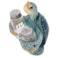 Blue Polystone Turtle Salt & Pepper Set    WW-771