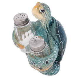 Blue Polystone Turtle Salt & Pepper Set    WW-771