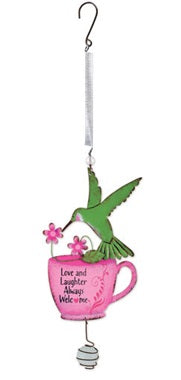 Bouncy Hummingbird in Cup Hanging Decor     SV0694780