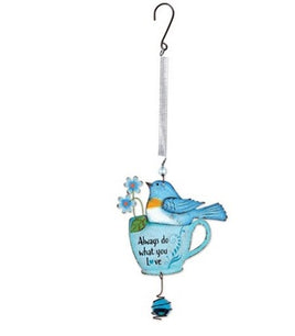 Bouncy Blue Bird in Cup Hanging Decor     SV0694776