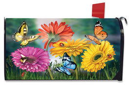 Butterflies & Daisies Mailbox Cover       MC6-9892