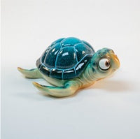 Cartoon Blue Resin Sea Turtle Trinket Box                   H5320-12B