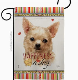 Apple Head Light Chihuahua Dog Garden Flag    TG-60248