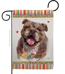 Chocolate Bulldog Garden Flag    TG-60244