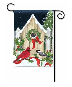 Christmas Cottage Garden Flag                    SD-36903