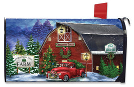 Christmas Tree Farm Mailbox Cover       MC6-9785