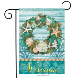 Coastal Wreath Garden Flag   GF4-0727