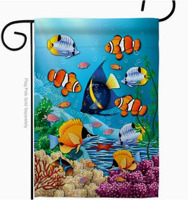 Coral Life Sea Creatures Garden Flag    TG-67030