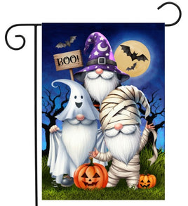 Halloween Costumed Gnomes Garden Flag   GF4-8466