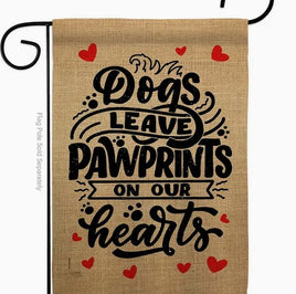 Dogs Leave Pawprints Garden Flag    TG-60130