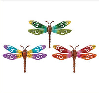 Metal Multi-Colored Metal Dragonflies    GR045910