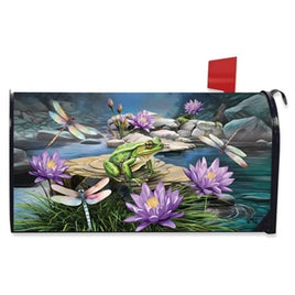 Frog & Dragonflies Mailbox Cover       MC6-8671